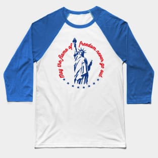 Freedom Flame Baseball T-Shirt